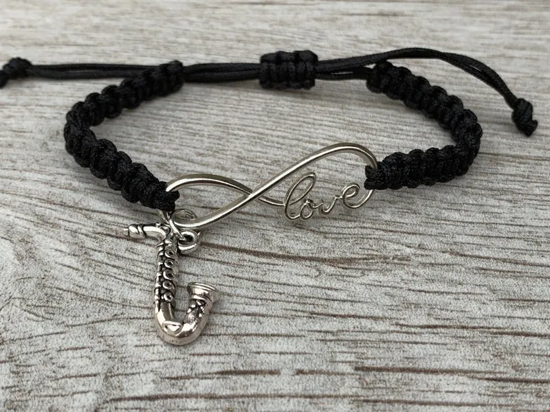 Saxophone Infinity Bracelet