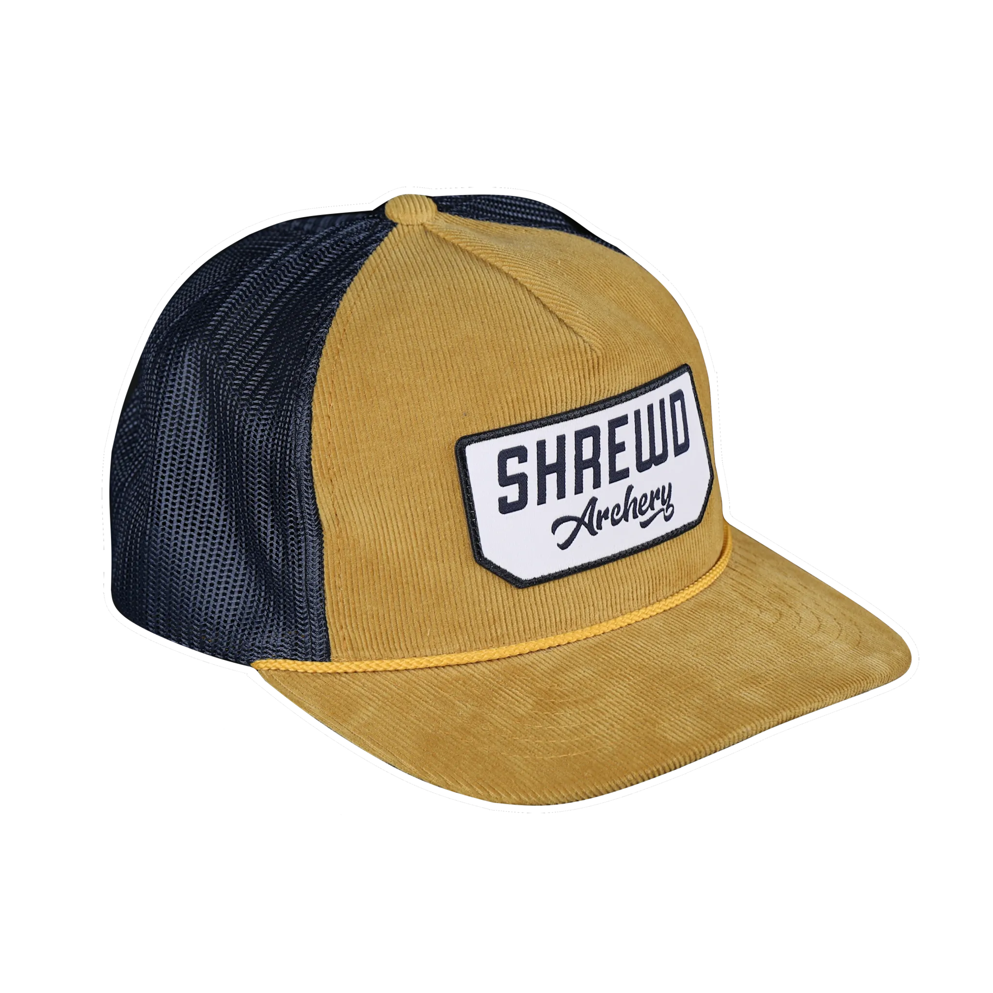 Script Hat - Gold/Navy