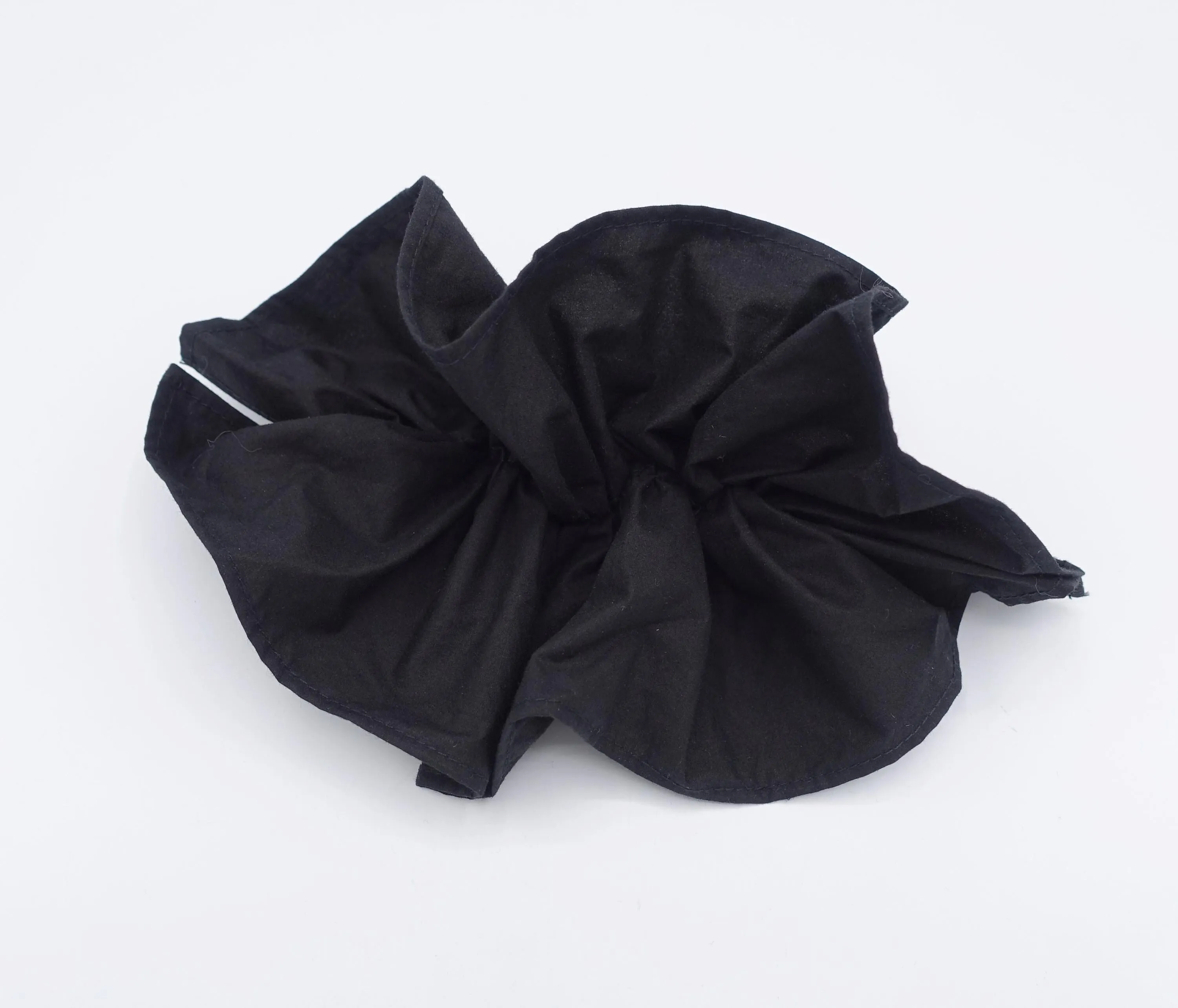 scrunchies hair barrette, ruffle bow hair barrette for women