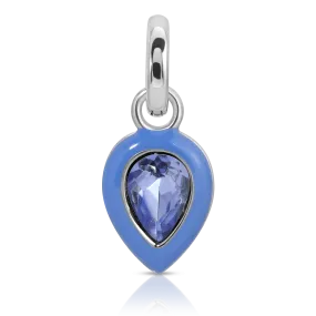 September Sapphire Birthstone Charm - Pear