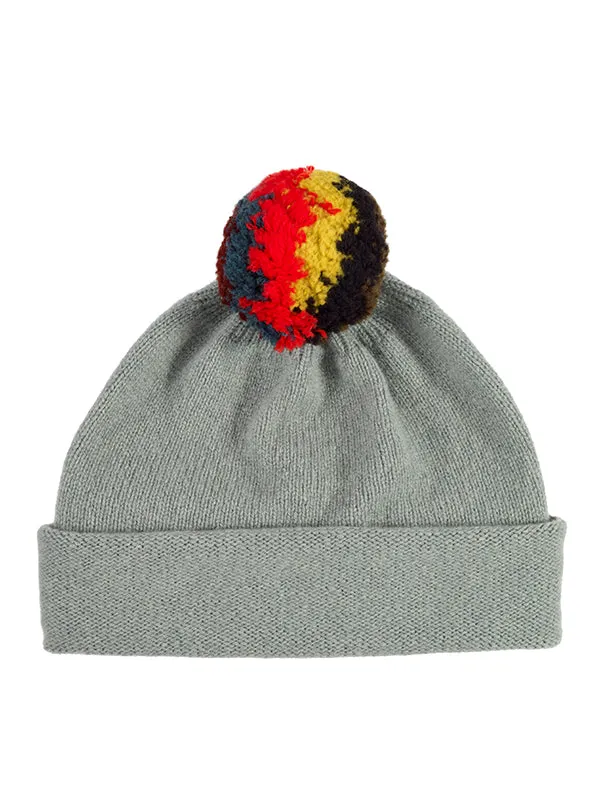 Shaggy Pompom Hat Derby