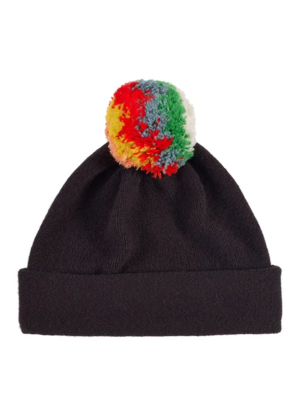 Shaggy Pompom Hat Derby