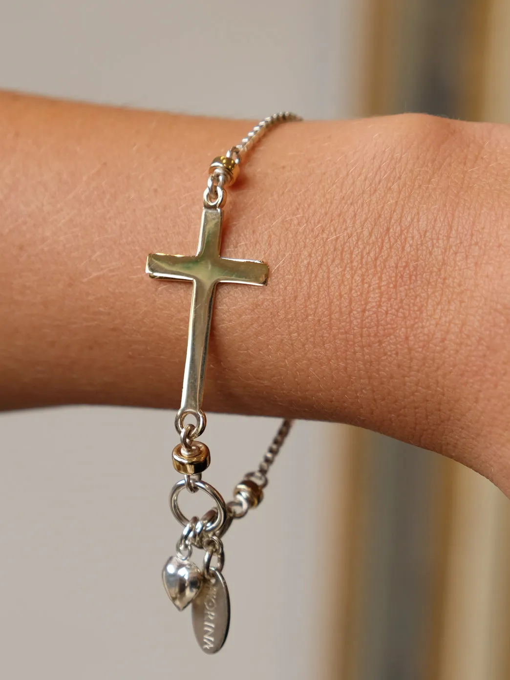 Side Cross Bracelet