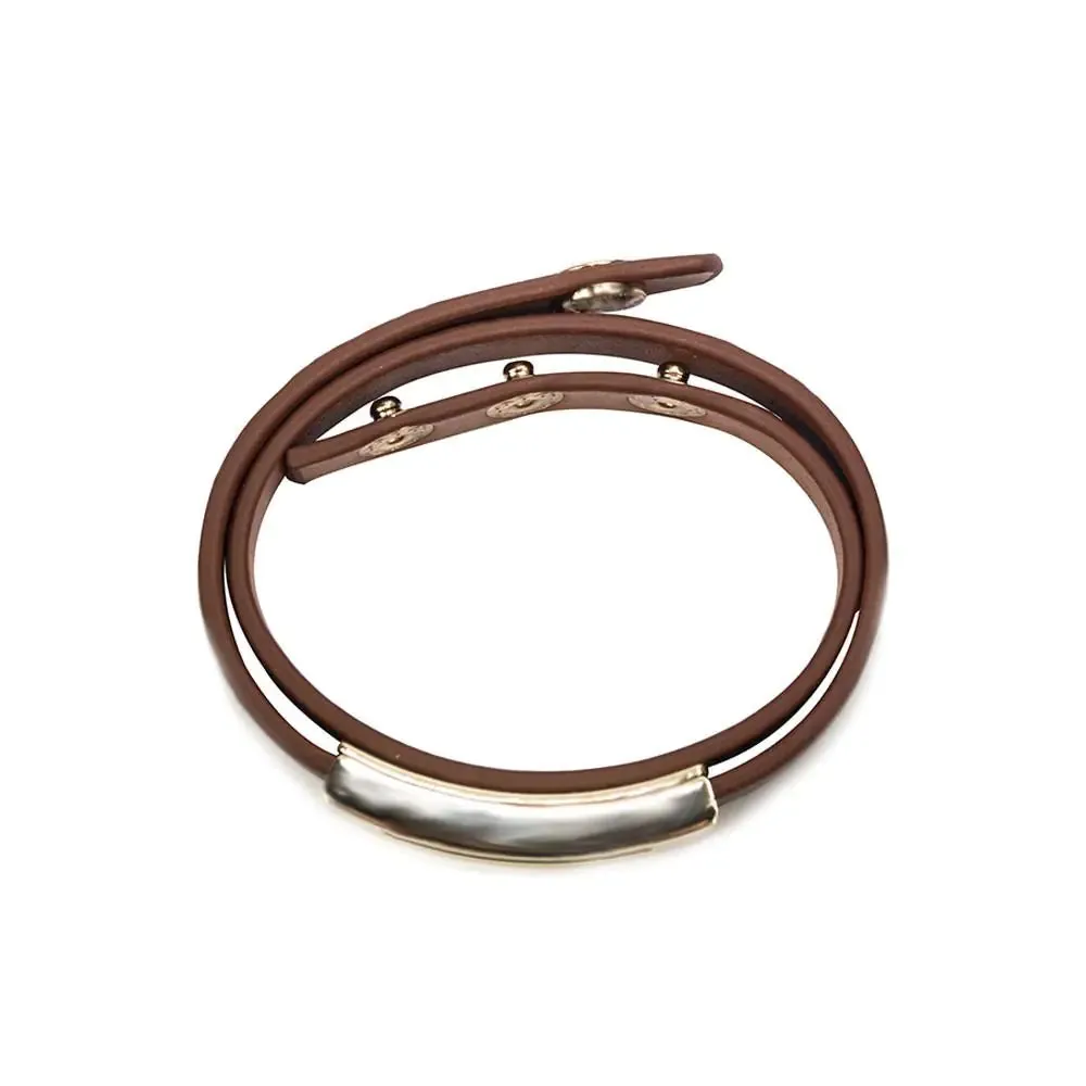 Sienna Buckled Leather Bracelet