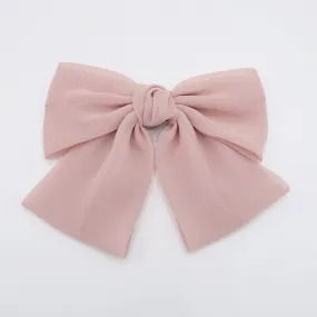 silky chiffon big K bow feminine hair accessory for women