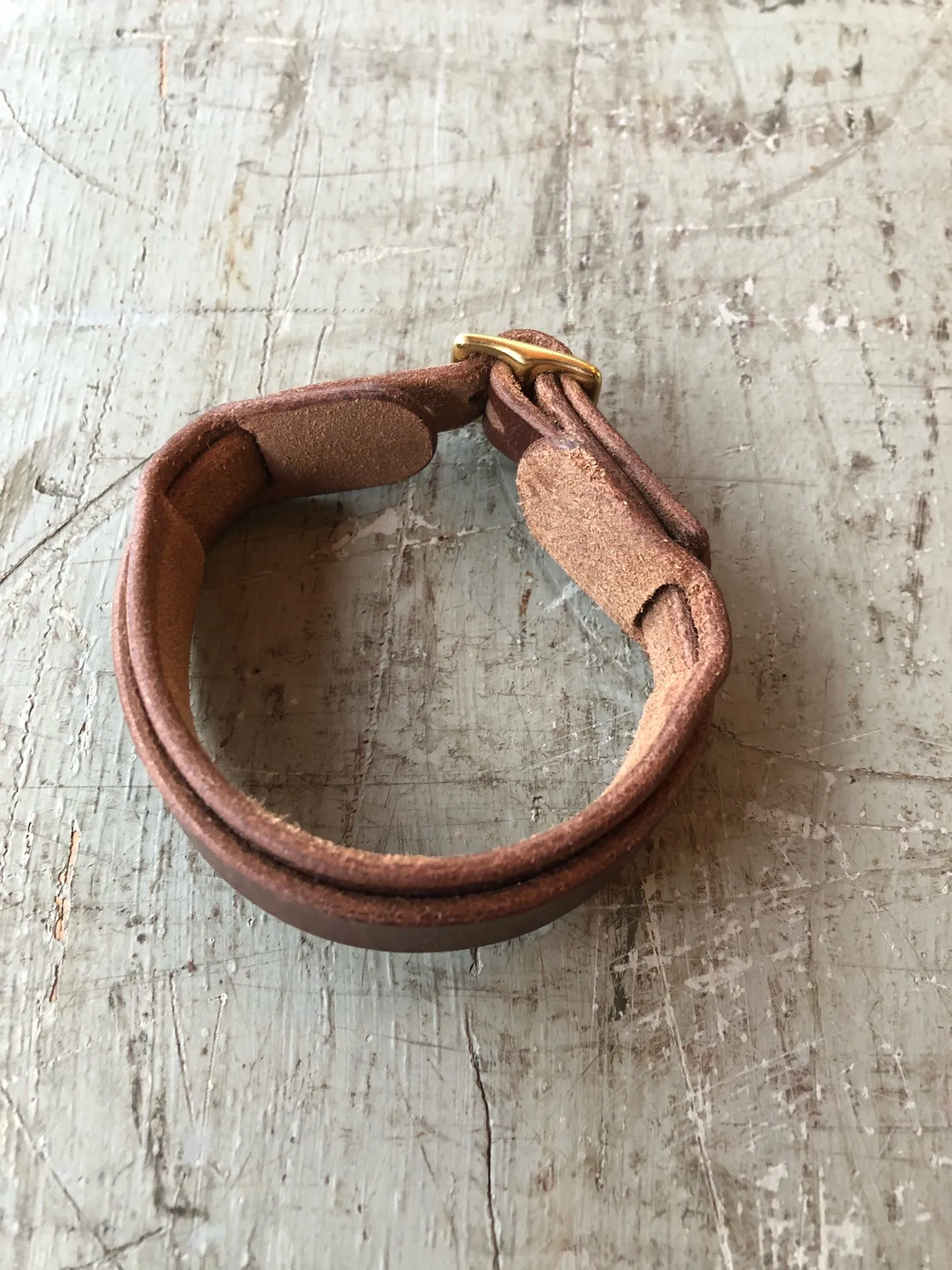 Slim Leather Wrist Band