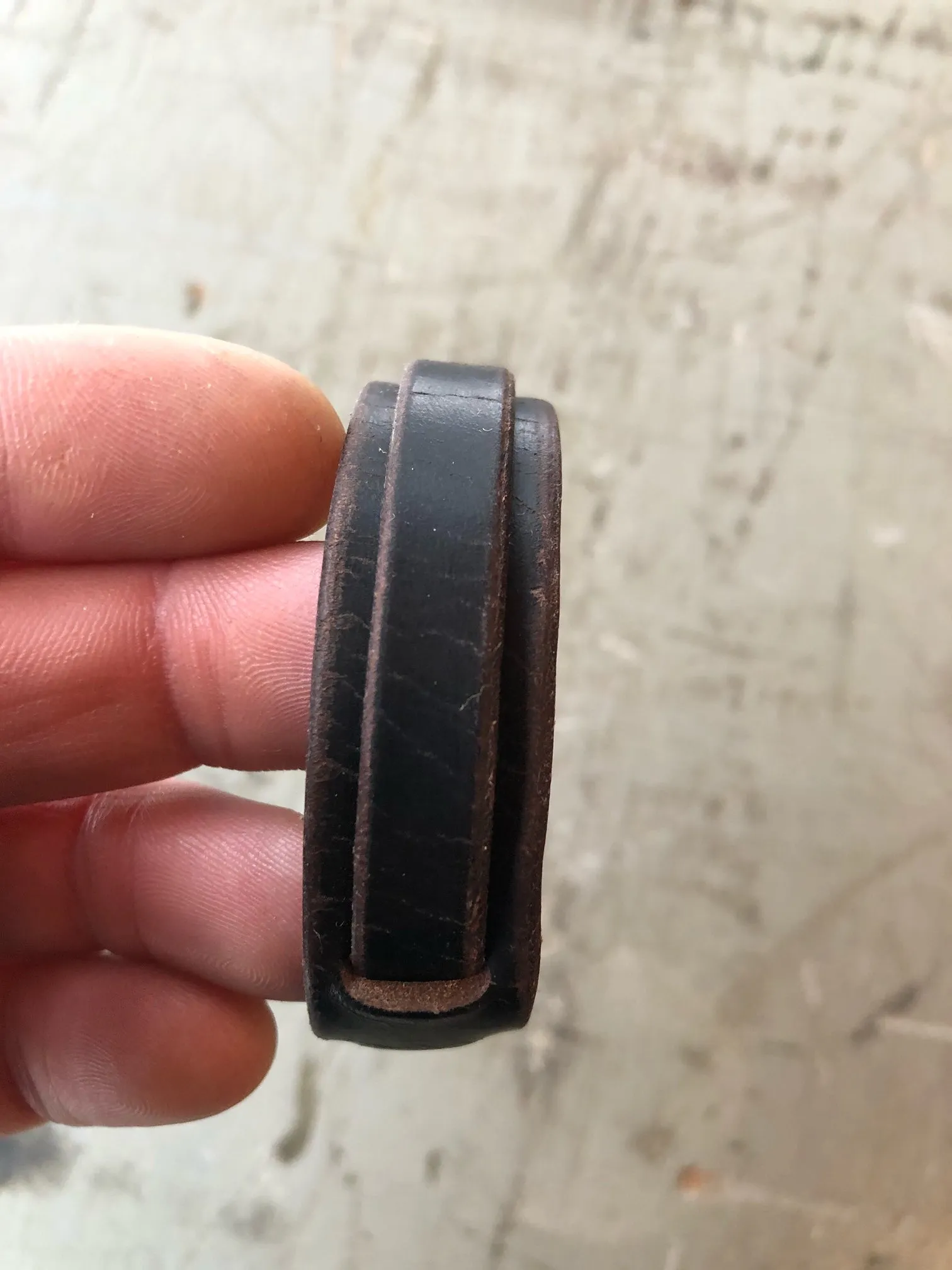 Slim Leather Wrist Band