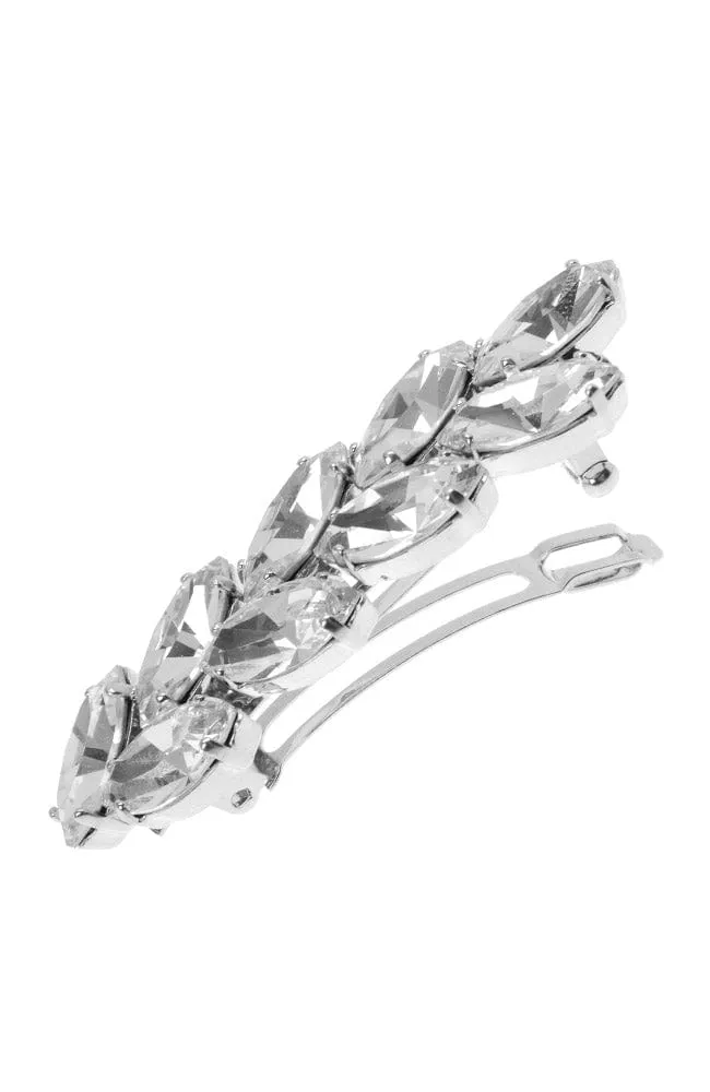 Small Ivy Crystal Barrette