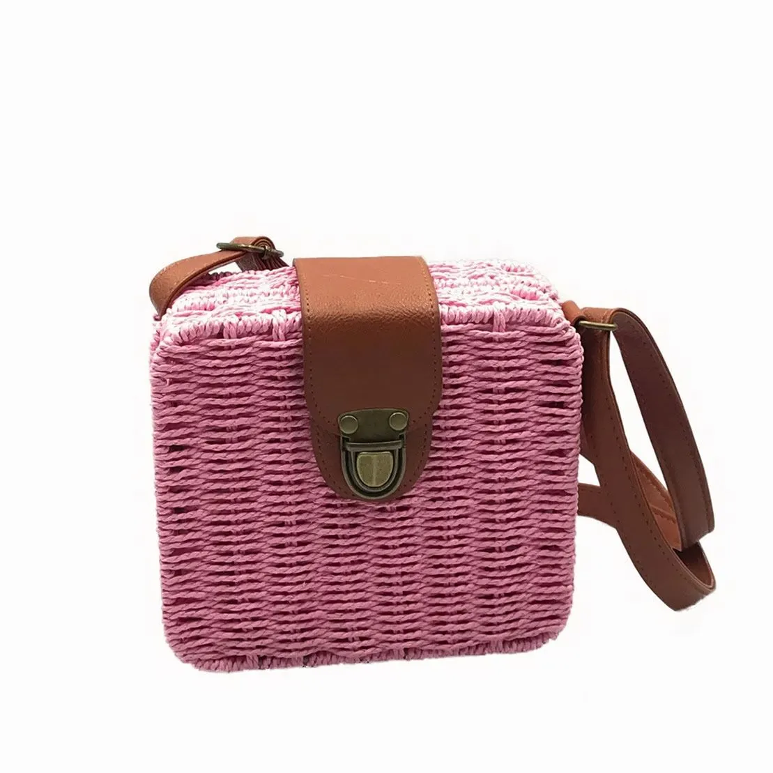 Small Straw Crossbody Summer Bag