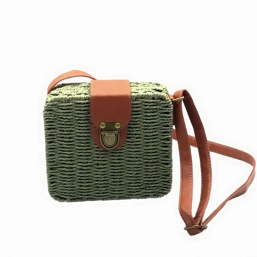 Small Straw Crossbody Summer Bag