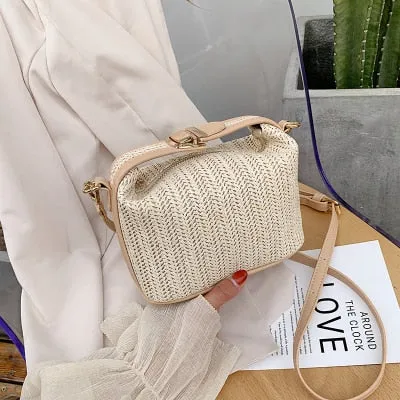 Small Straw Crossbody Summer Bag