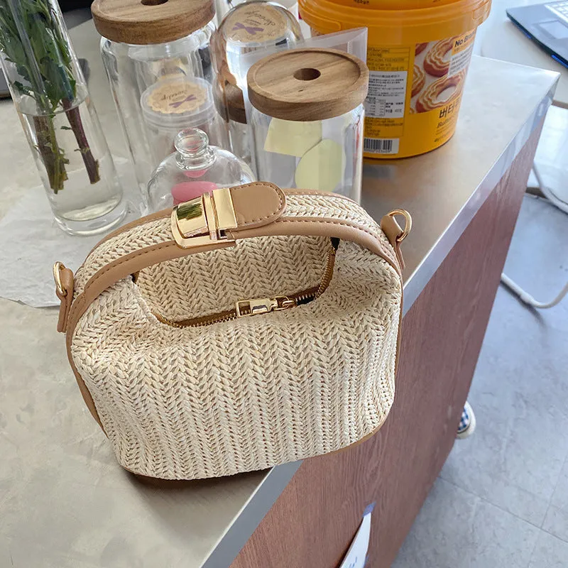 Small Straw Crossbody Summer Bag