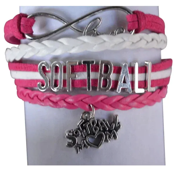 Softball Mom Bracelet - Pick Color