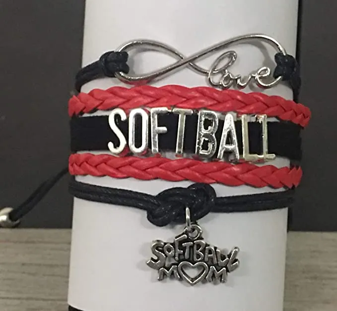 Softball Mom Bracelet - Pick Color