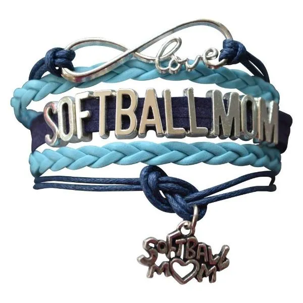 Softball Mom Bracelet - Pick Color