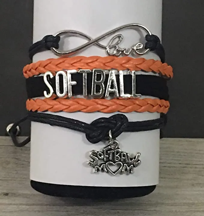 Softball Mom Bracelet - Pick Color