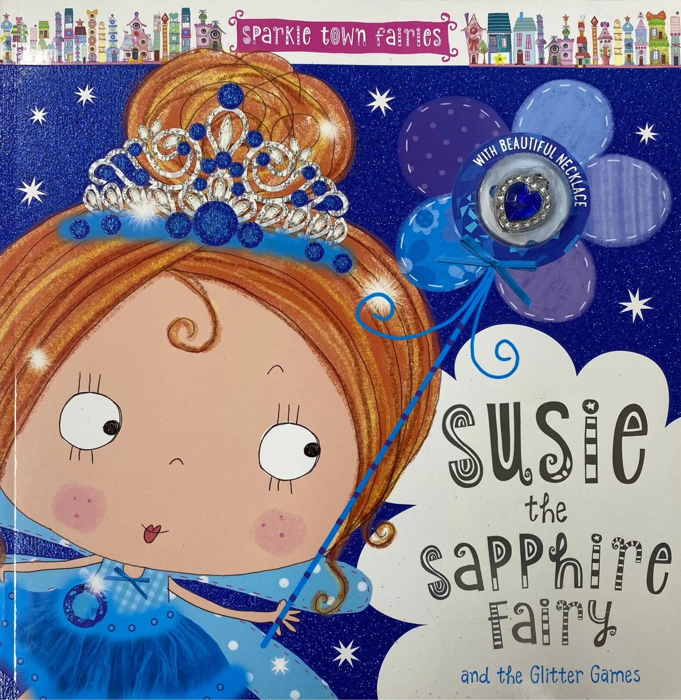 Sparkle Town Fairies - Susie the Sapphire Fairy - With Beautiful Necklace