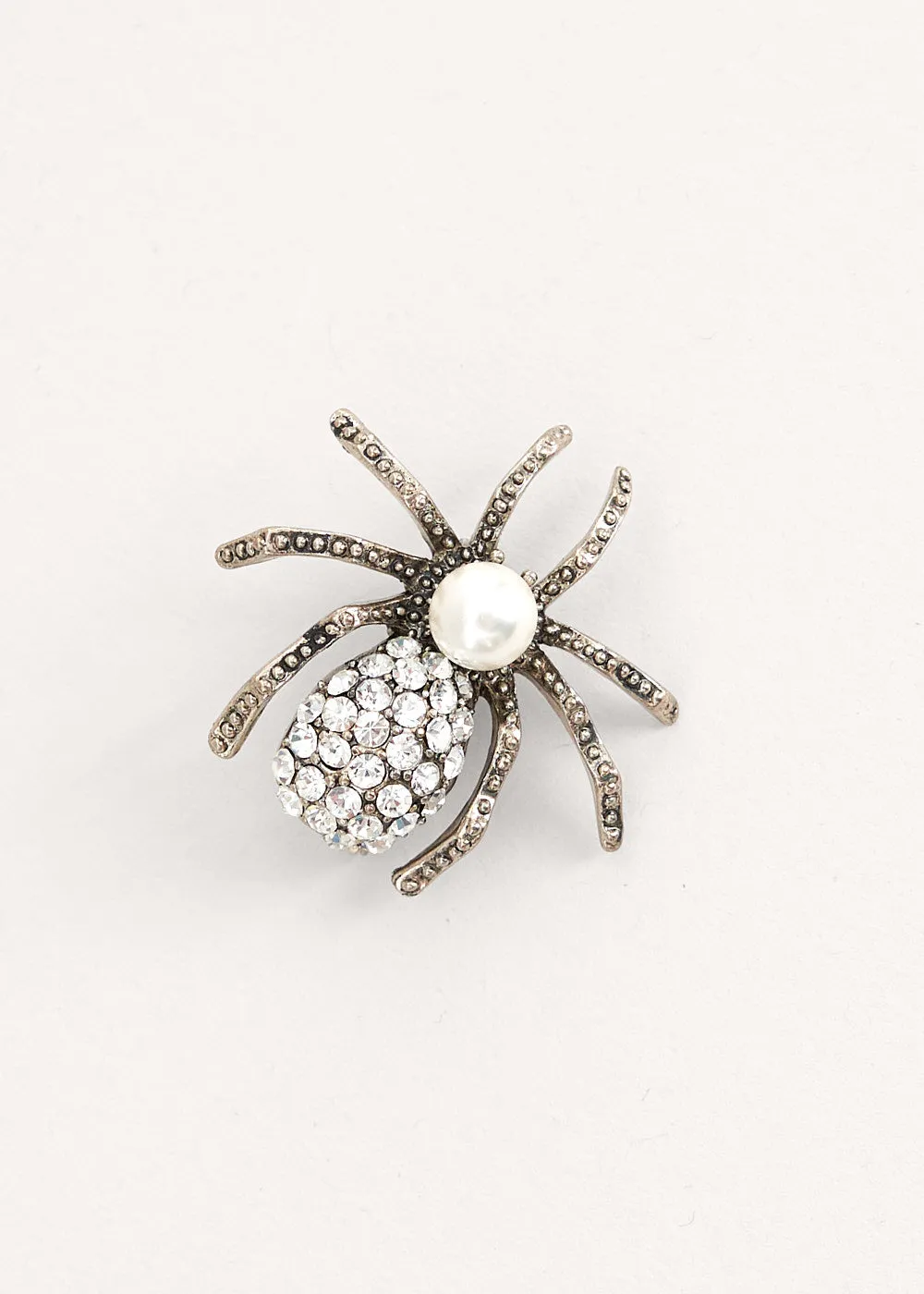 SPIDER CRYSTAL BROOCH