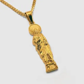 St. Jude Figurine Pendant (Gold)