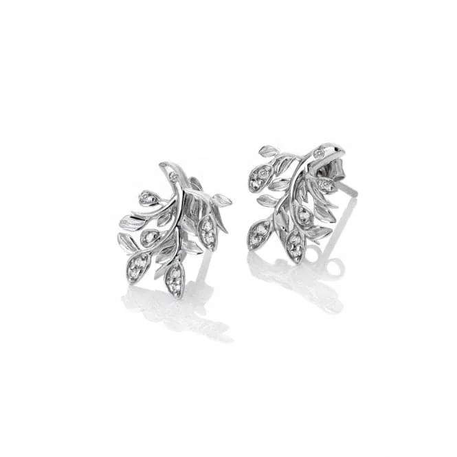 Sterling Silver Nurture White Topaz Earrings DE688