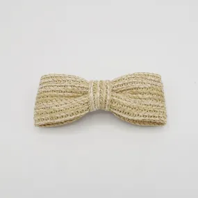 straw hair bow imitated rattan hair accessory for women