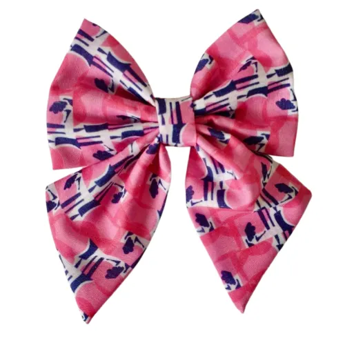 ‘Summer Leaf’ print Sailor Bow