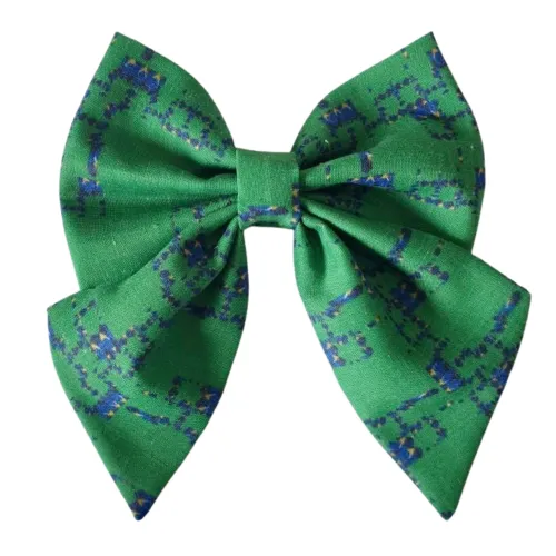 ‘Summer Leaf’ print Sailor Bow