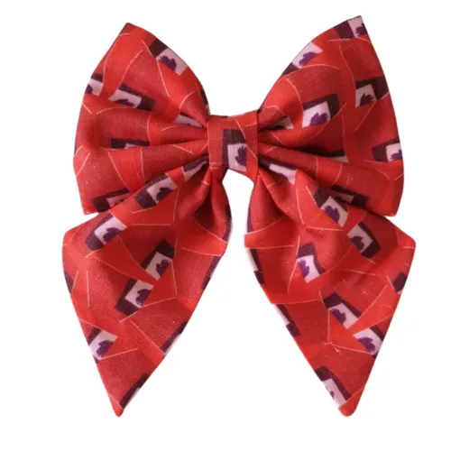 ‘Summer Leaf’ print Sailor Bow