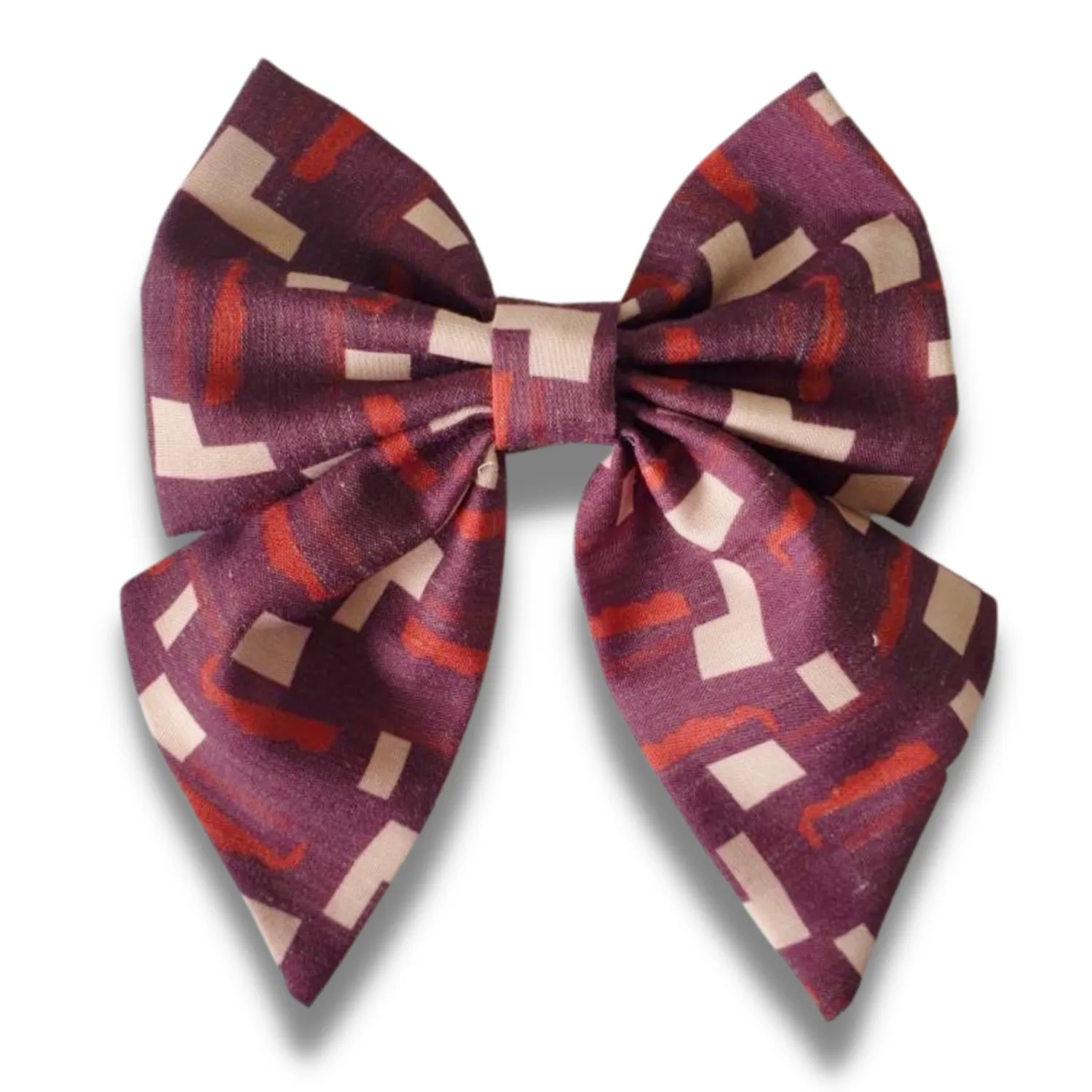 ‘Summer Leaf’ print Sailor Bow