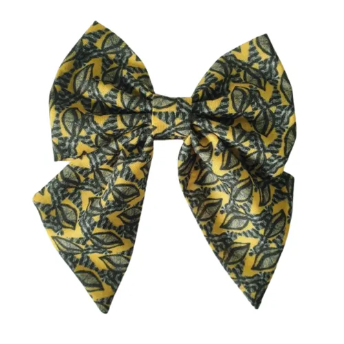 ‘Summer Leaf’ print Sailor Bow