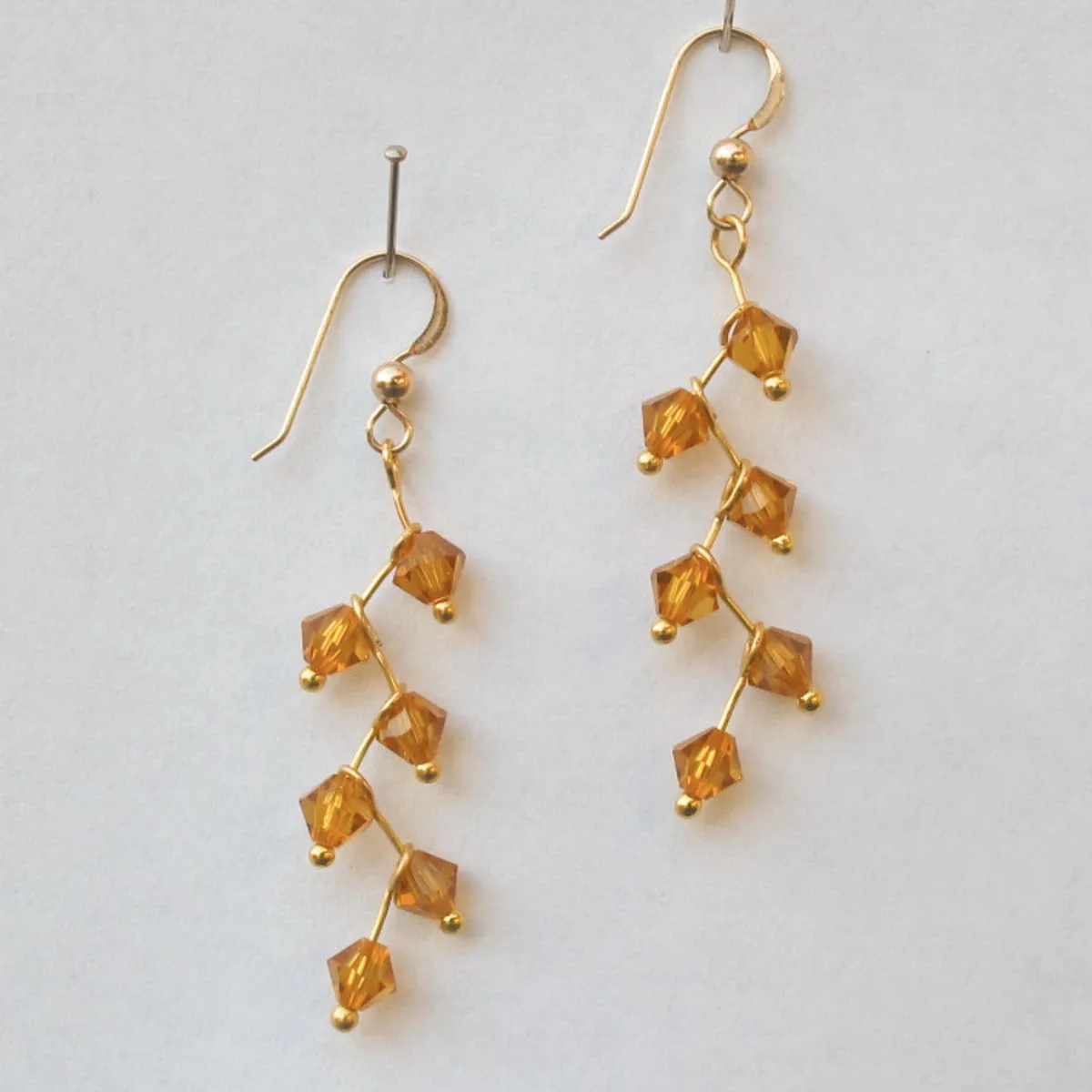 Swarovski Crystal Cascading Vine Earrings (click for colors)