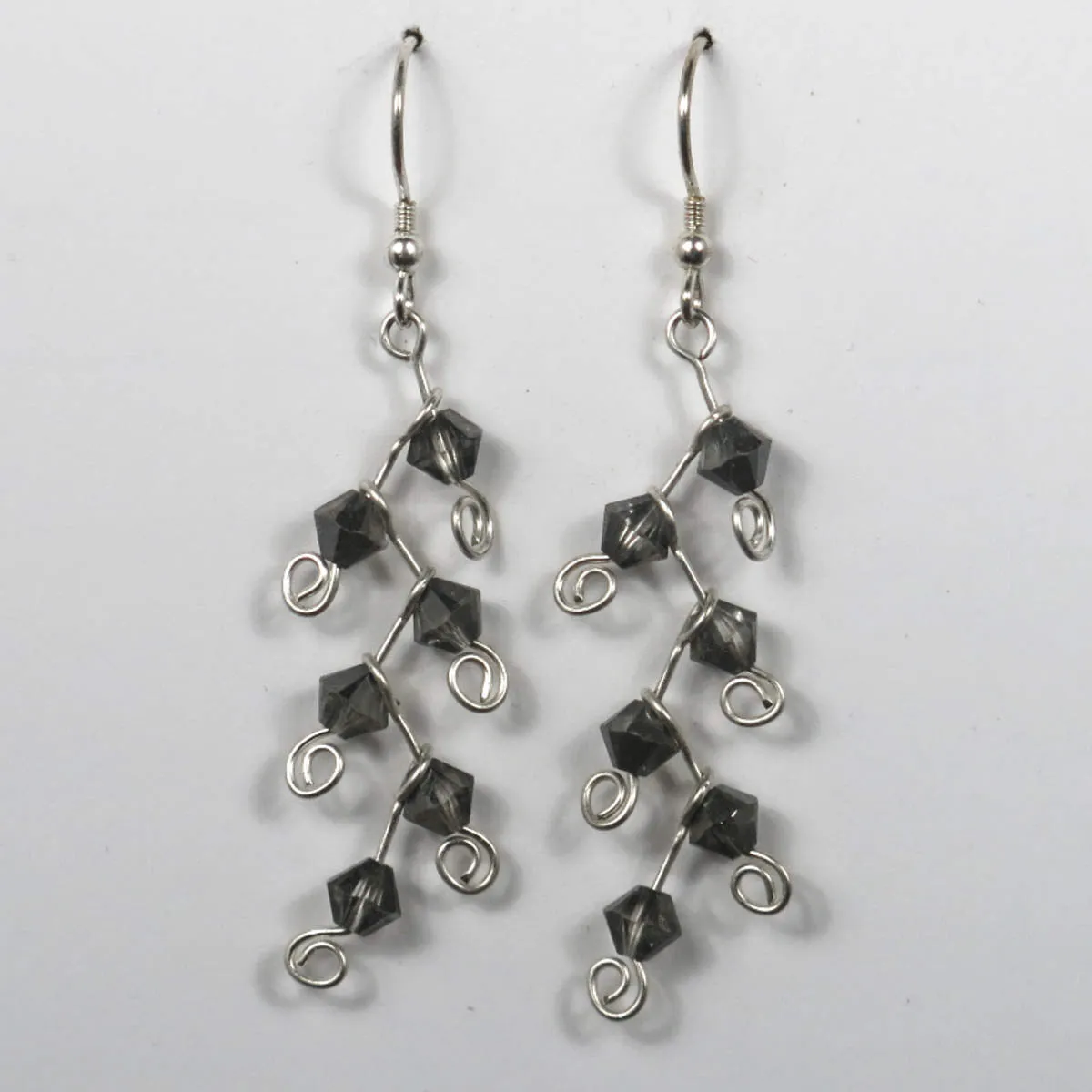 Swarovski Crystal Cascading Vine Earrings (click for colors)