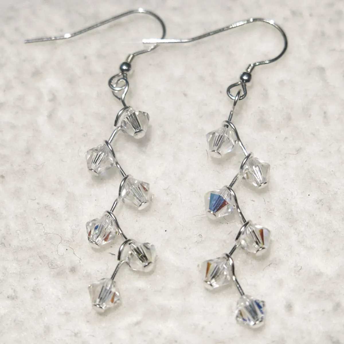 Swarovski Crystal Cascading Vine Earrings (click for colors)