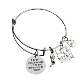 Swim Great Coach Is Hard to Find Bangle Bracelet