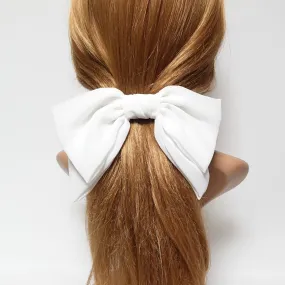 Texas chiffon bow french hair barrette big hair bow for Women