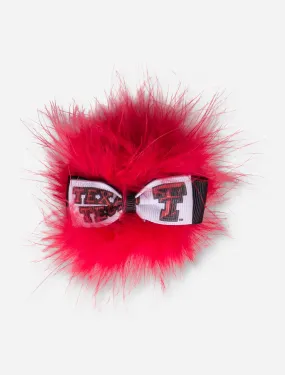 Texas Tech Red Fuzz Hair Bow