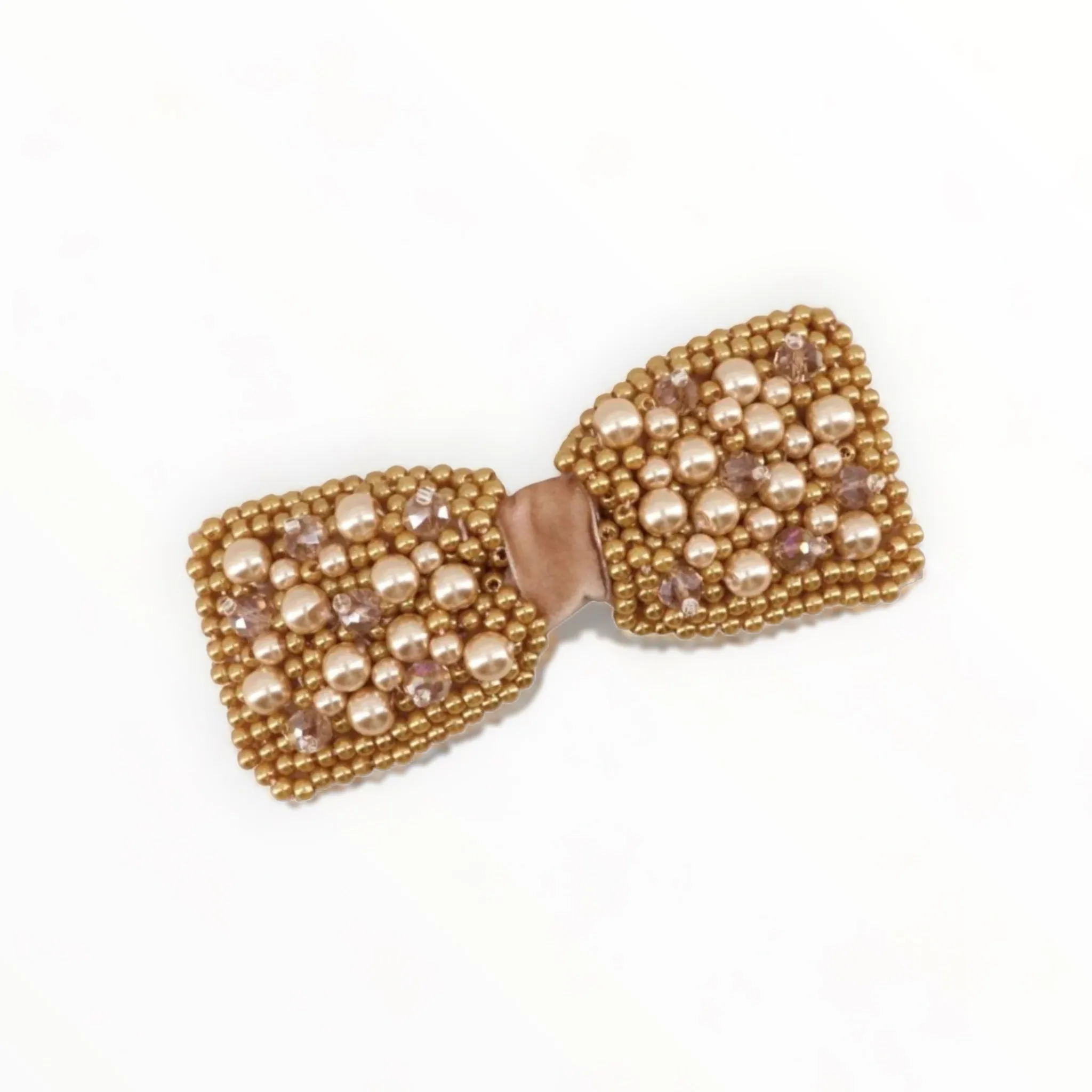 The Adelpha Bow Designer Pearl Hair Clip