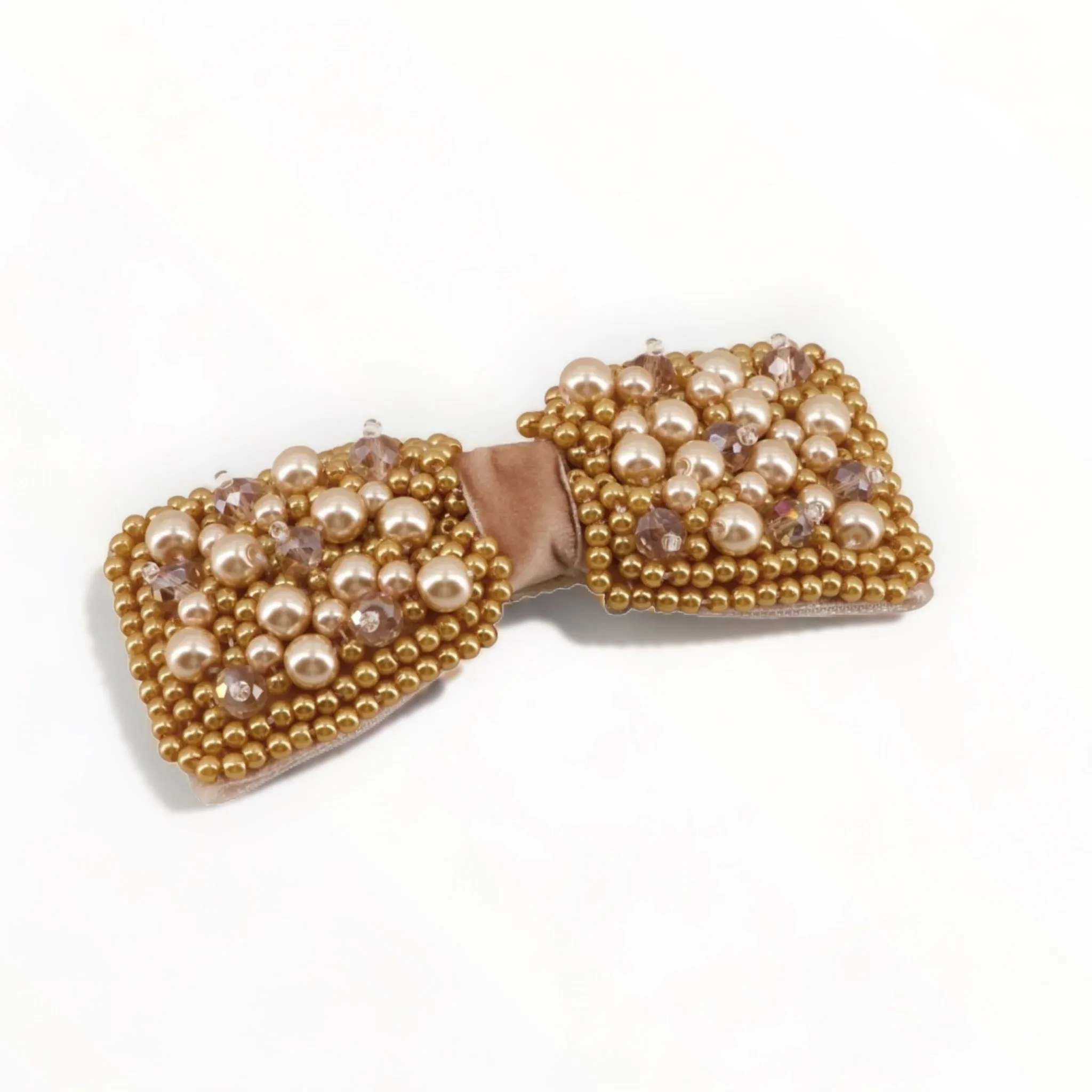 The Adelpha Bow Designer Pearl Hair Clip