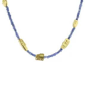 The Big Sleep Sapphire Bead Station Necklace