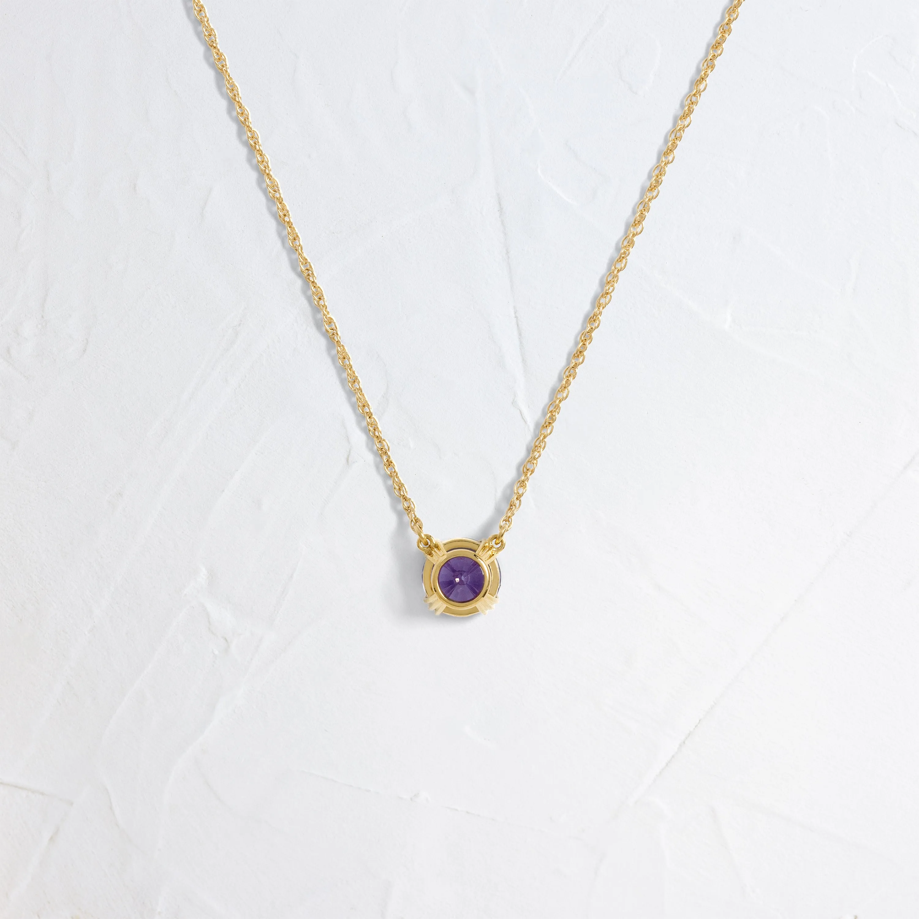 Threaded Necklace, 1.11ct. Violet Sapphire - OOS