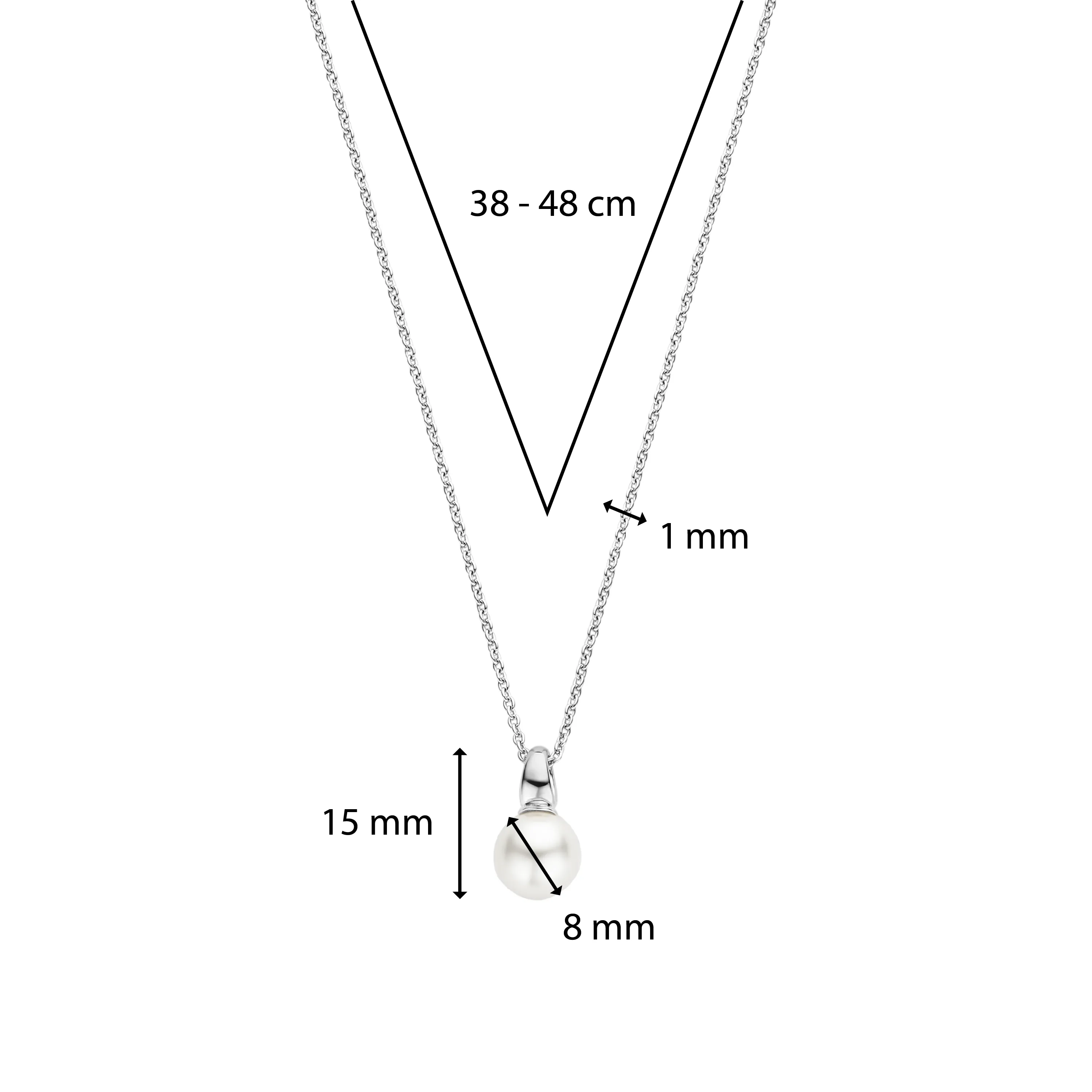 TI SENTO Necklace 34037PW