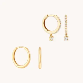 Topaz Charm Gift Set in Solid Gold