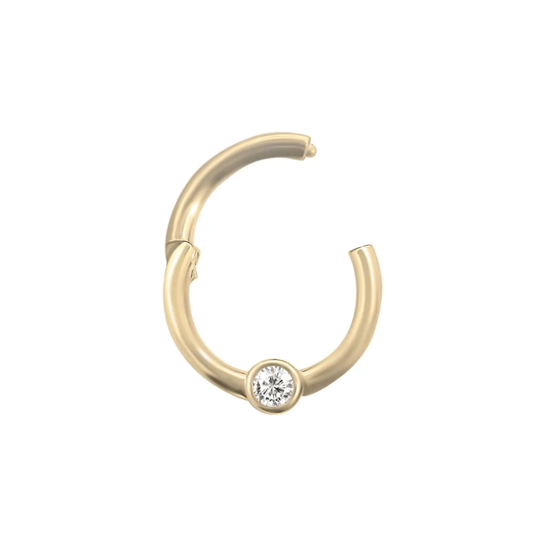 Topaz Daith Piercing Piercing Clicker Hoop