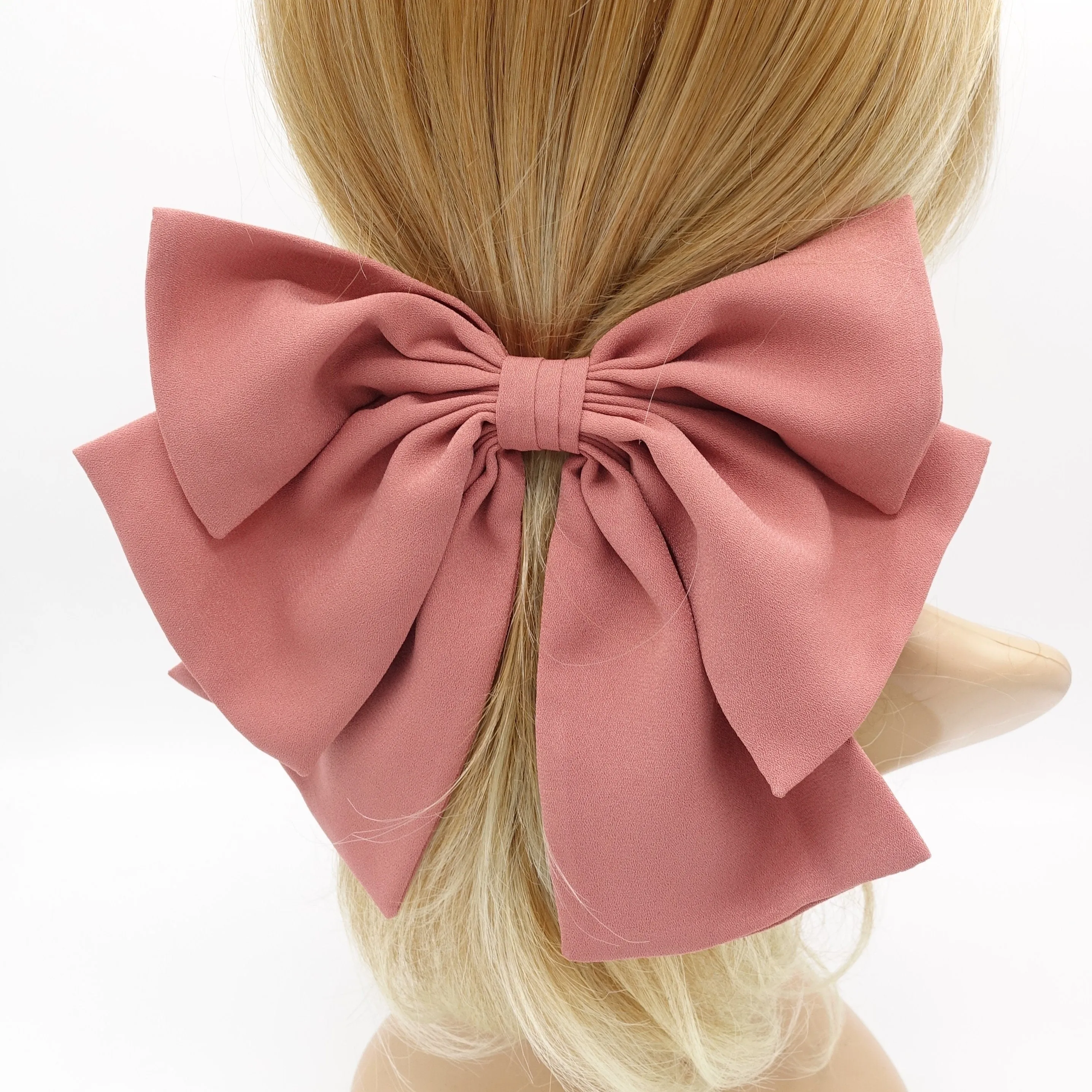 triple wing hair bow