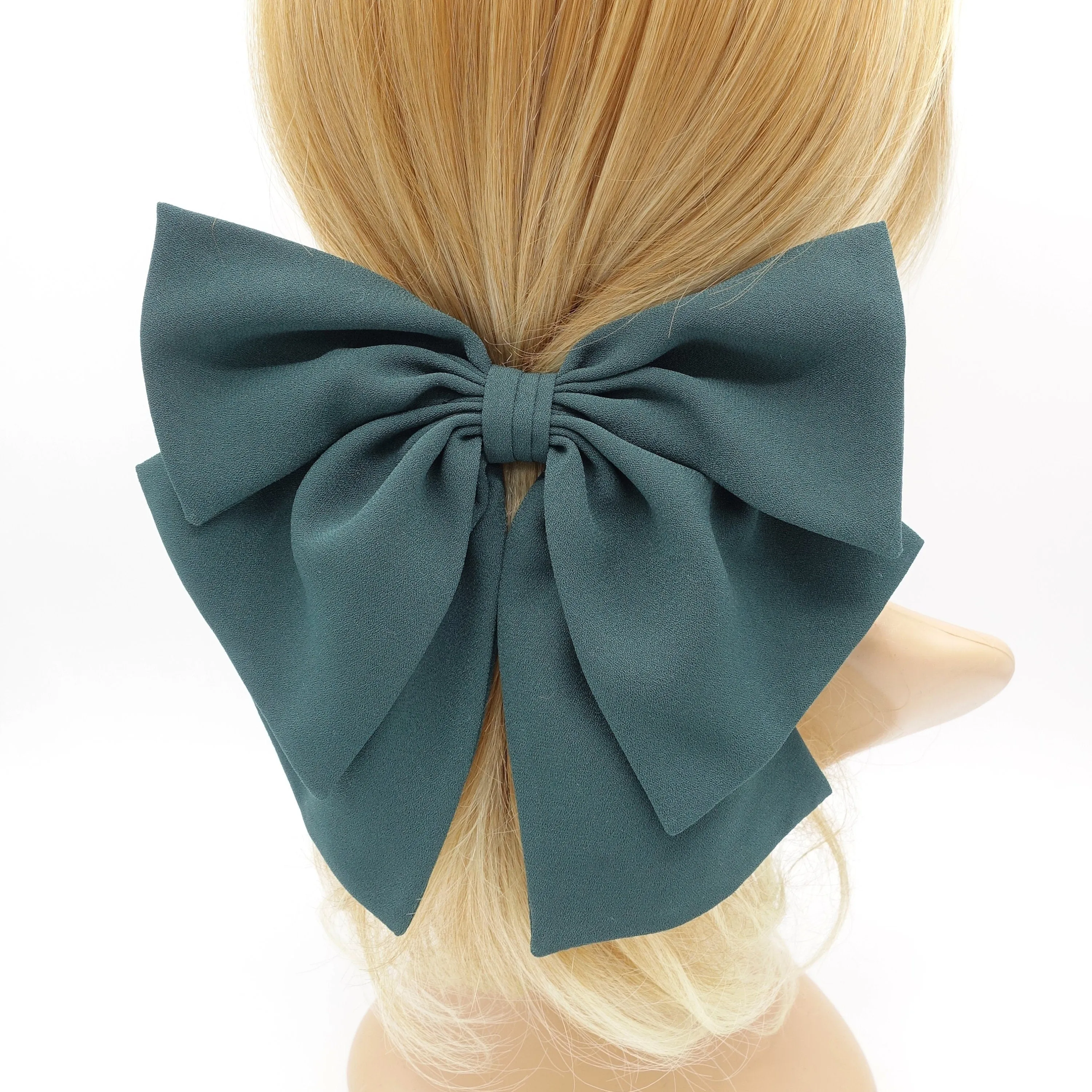 triple wing hair bow