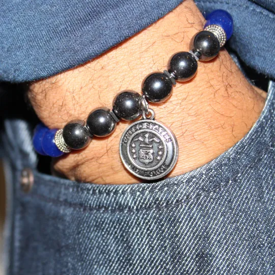 U.S. Air Force Bead Bracelet