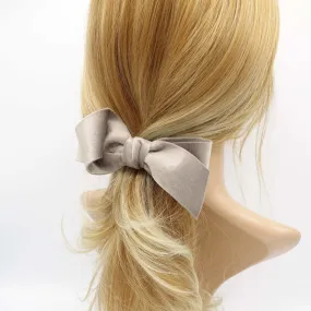 velvet hair bow curved asymmetric double-faced hair accessory for women