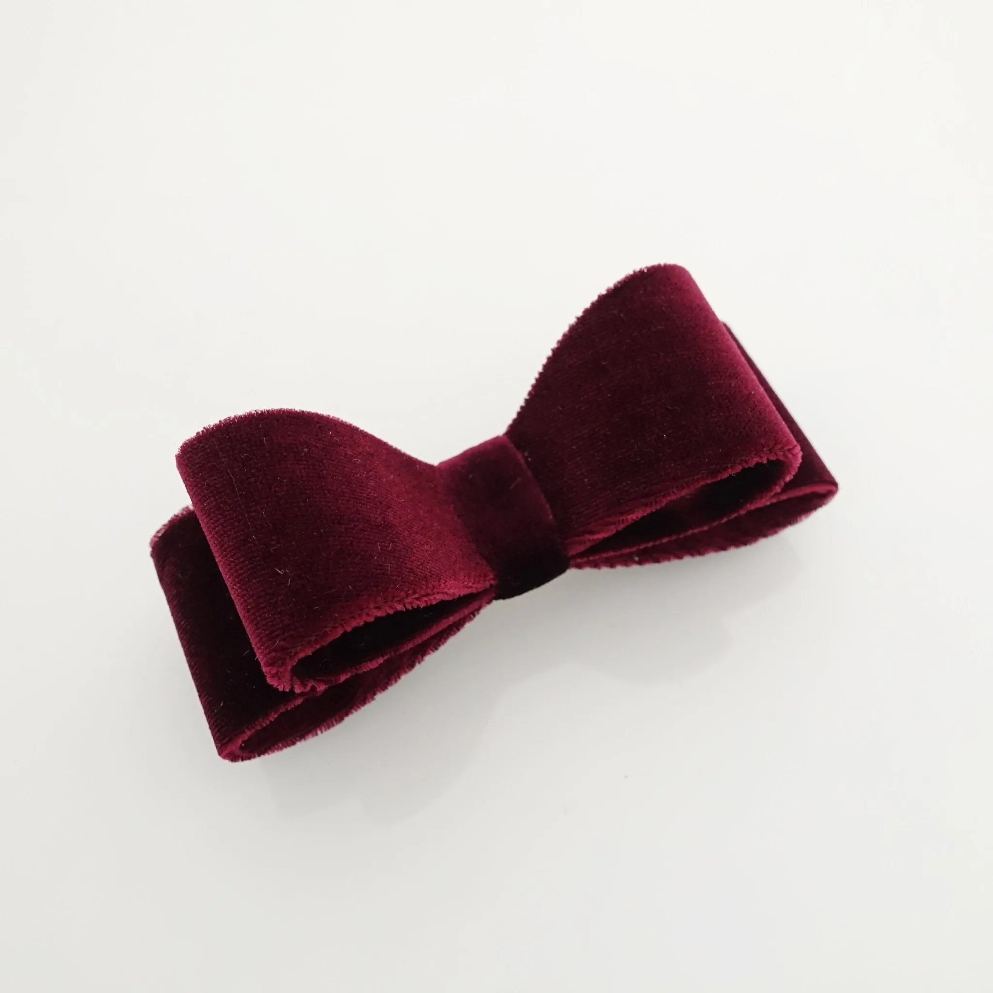 Velvet Layered Hair Bow Hair Accessories Clip French Barrette