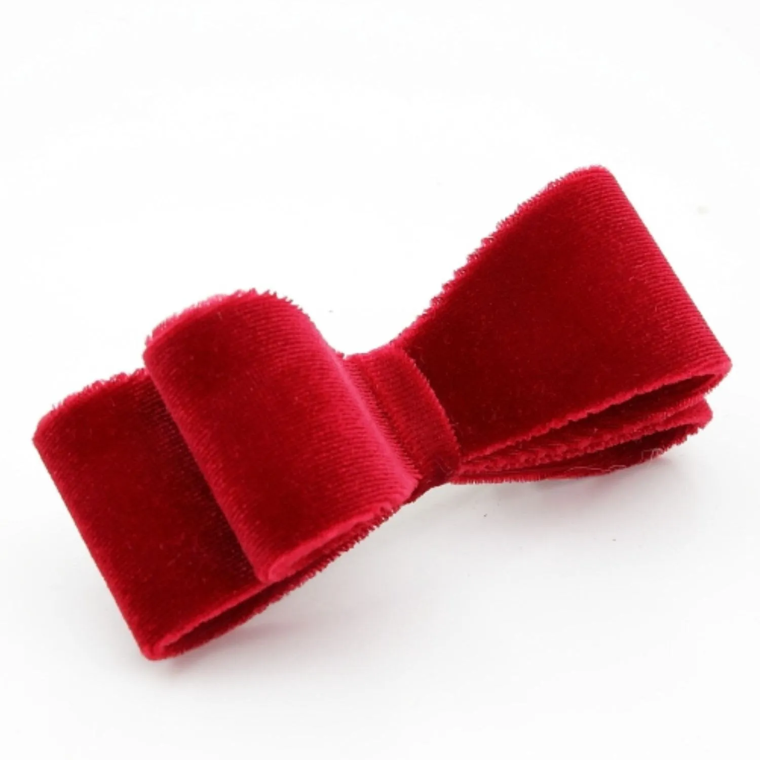 Velvet Layered Hair Bow Hair Accessories Clip French Barrette