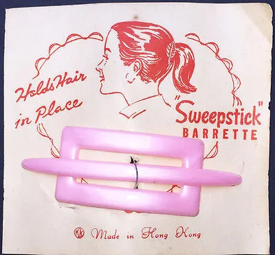 Vintage 1950s "SWEEPSTICK" BARRETTE Choice of 4 Colours